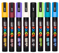 POSCA PC-5M Indigenous Modern colour tones wallet of 8 in packaging