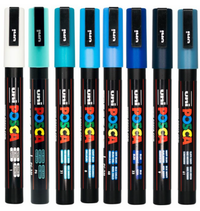 POSCA PC-3M water tones wallet of 8 in its packaging