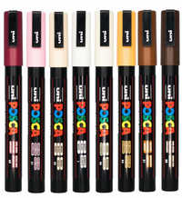 POSCA PC-3M warm neutral tones wallet of 8 in its packaging