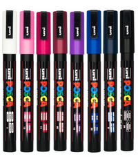 POSCA PC-3M midnight tones wallet of 8 in its packaging