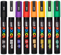 POSCA PC-5M Halloween colour tones wallet of 8 in packaging