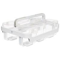 Deflecto stackable caddy organiser 29003CR with three removable bins