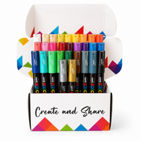POSCA PC-1M 29 colour paint marker set in PoscART Create and Share packaging