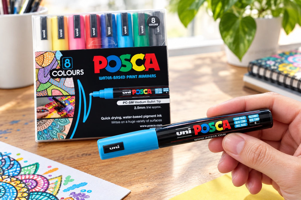 Inspecting a genuine POSCA PC-5M marker