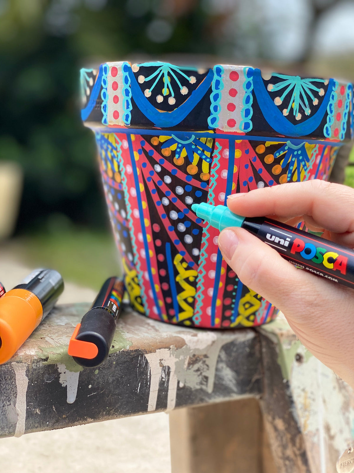 Transform Your Terracotta Planter Pots with Posca Markers