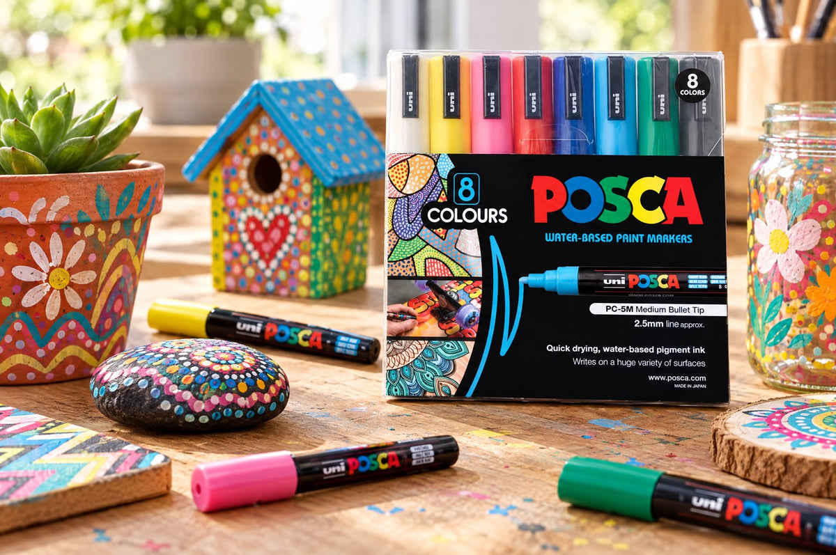 POSCA paint pens decorating DIY craft items