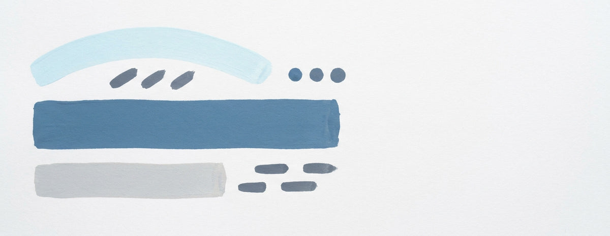 Replacement Nibs collection banner - abstract POSCA paint marker strokes on white paper