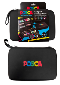 POSCA small storage case for up to 24 markers, closed, front view