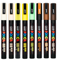 POSCA PC-3M earth tones wallet of 8 in its packaging