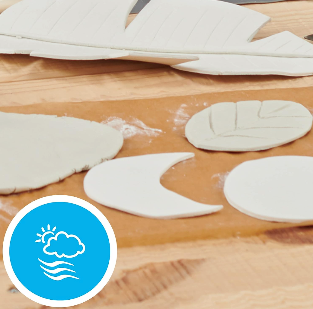 Staedtler FIMO Air Light 125g white, shaped forms made from the clay