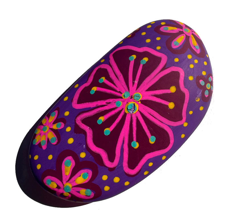 Third design idea for painted pebbles from the PoscART rock art kit