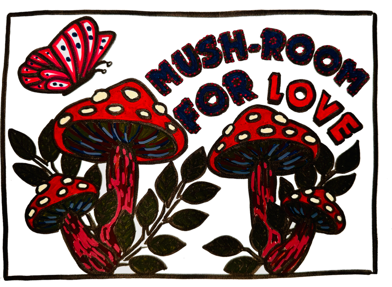 Colouring book scene coloured with POSCA PC-3M dark markers