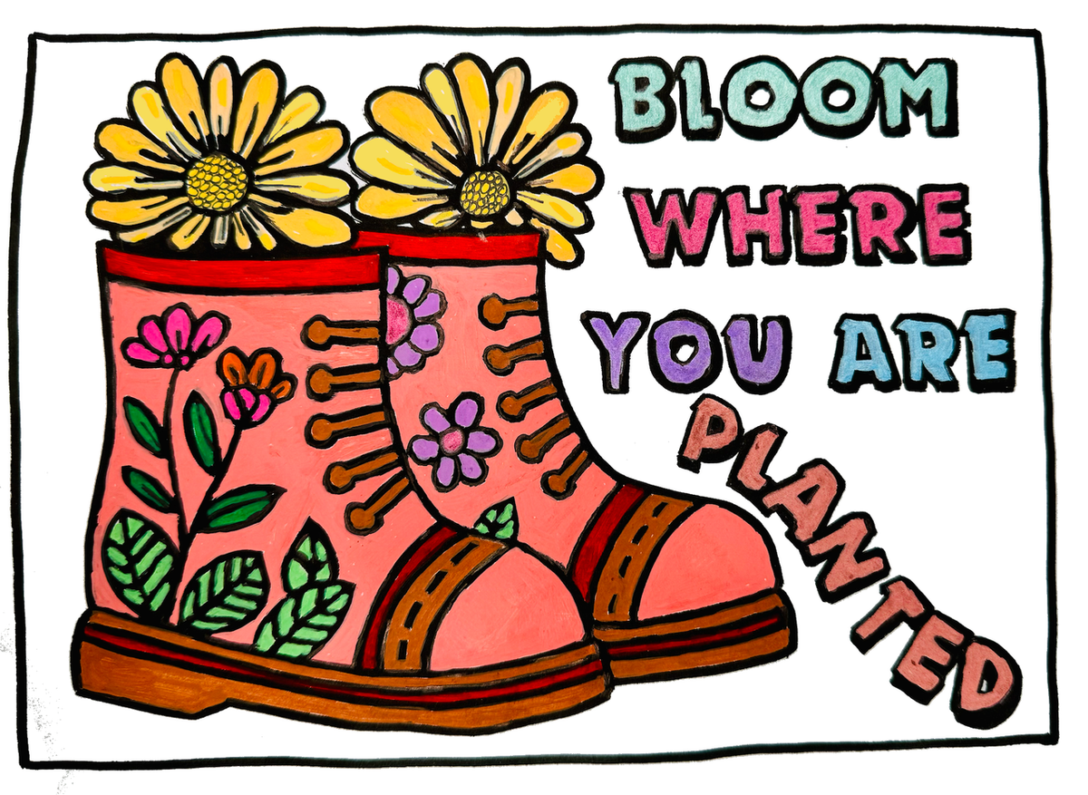 Blooming Garden adult colouring book, one-sided 256gsm card page