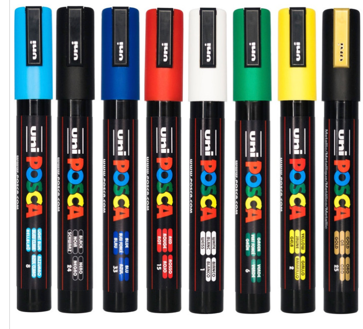 POSCA PC-5M Aussie Spirit tones wallet of 8