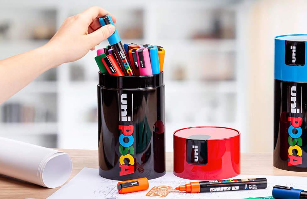 POSCA PC-5M gift tin display packaging
