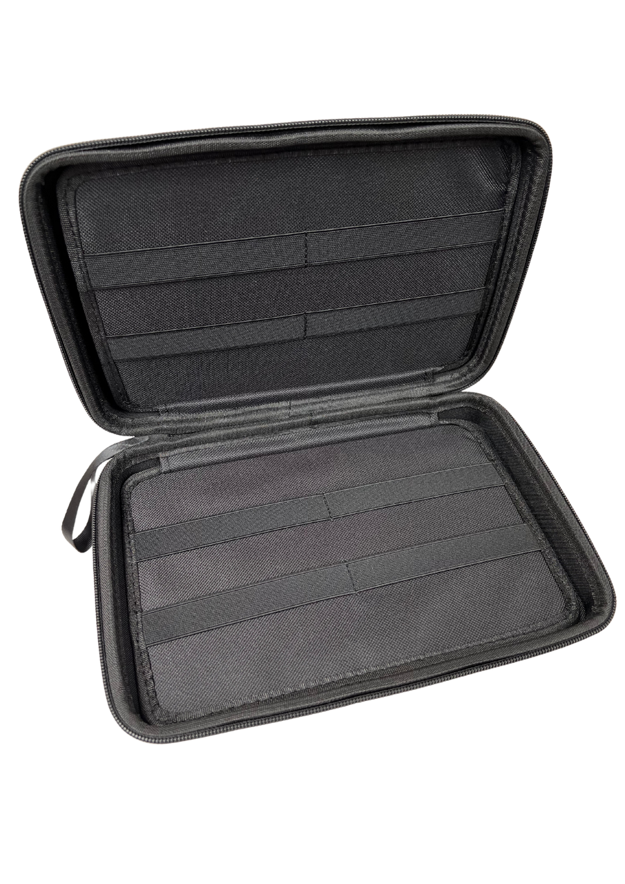 POSCA small storage case for up to 24 markers, closed, angled view