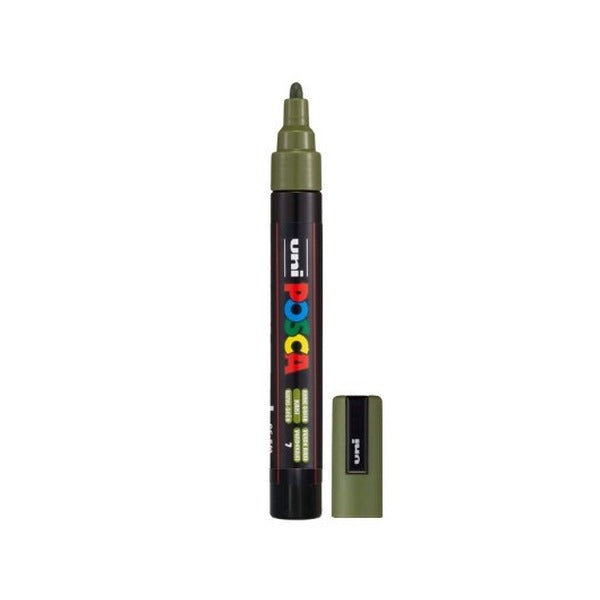 POSCA PC-5M paint marker, medium bullet tip, Khaki Green