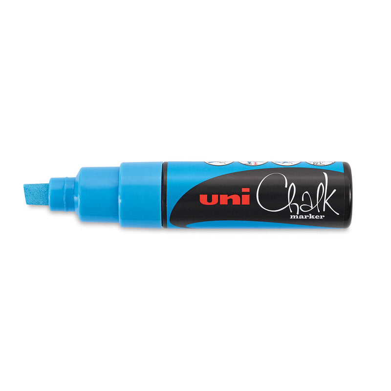 UNI PWE-8K Liquid Chalk Marker Broad Chisel Tip (All Colours Available)-7
