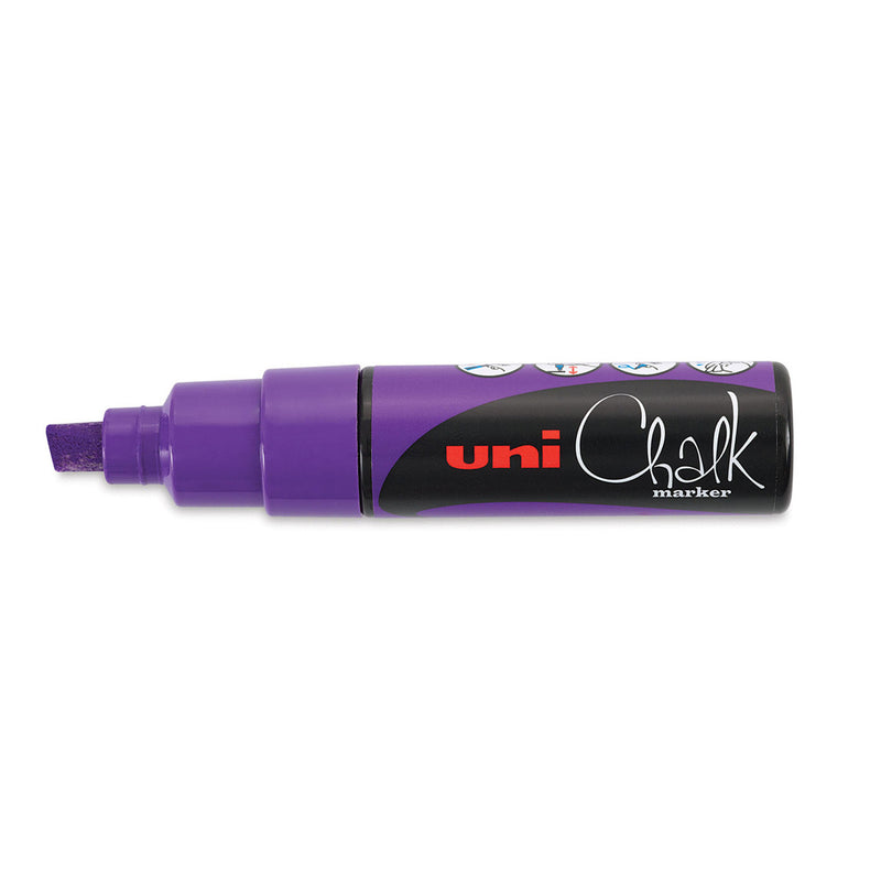 UNI PWE-8K Liquid Chalk Marker Broad Chisel Tip (All Colours Available)-18