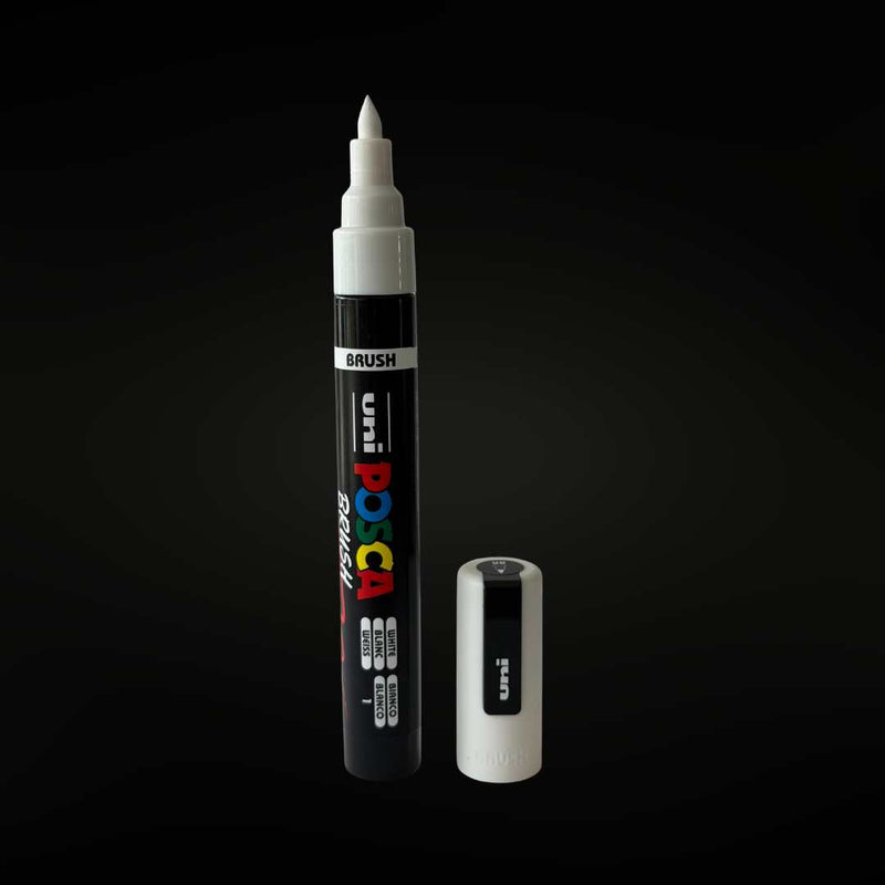 POSCA PC-5BR Paint Marker Medium Brush Tip (All Colours Available)-8