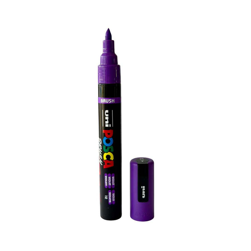 POSCA PC-5BR Paint Marker Medium Brush Tip (All Colours Available)-15
