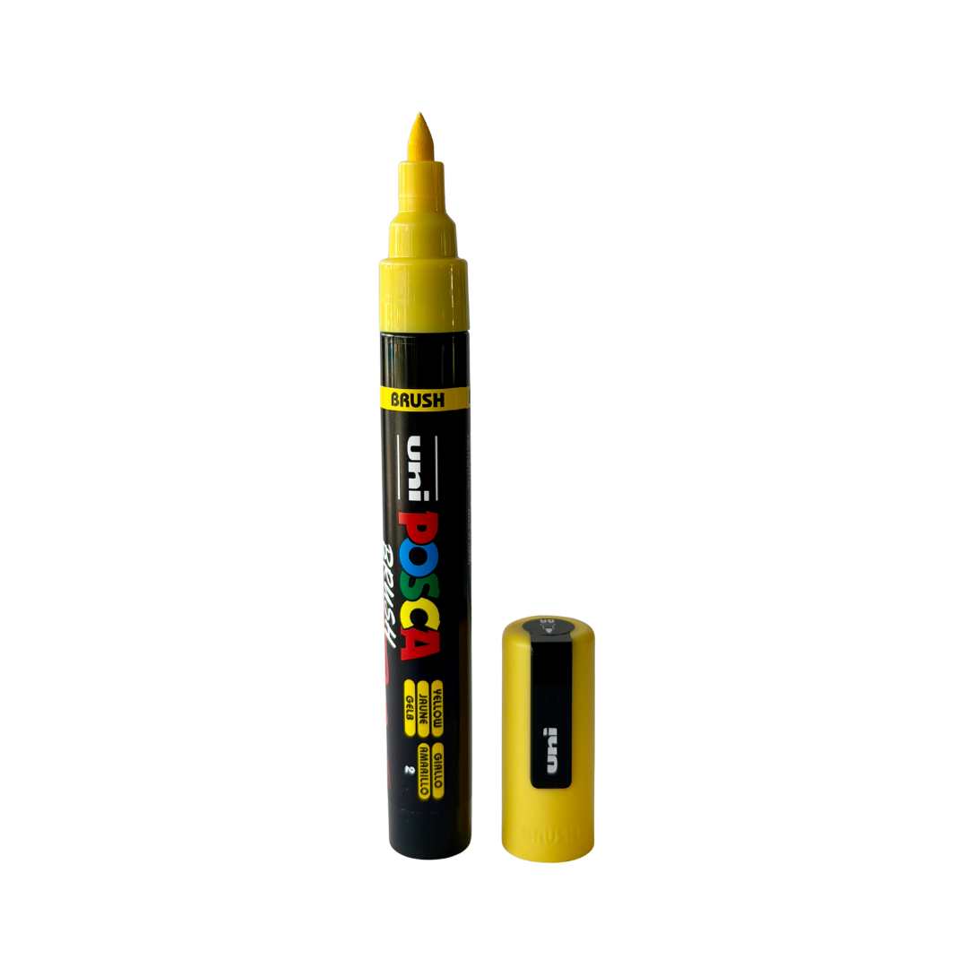 POSCA PC-5BR Paint Marker Medium Brush Tip (All Colours Available)-12