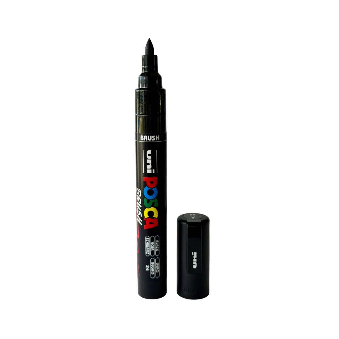 POSCA PC-5BR Paint Marker Medium Brush Tip (All Colours Available)-7
