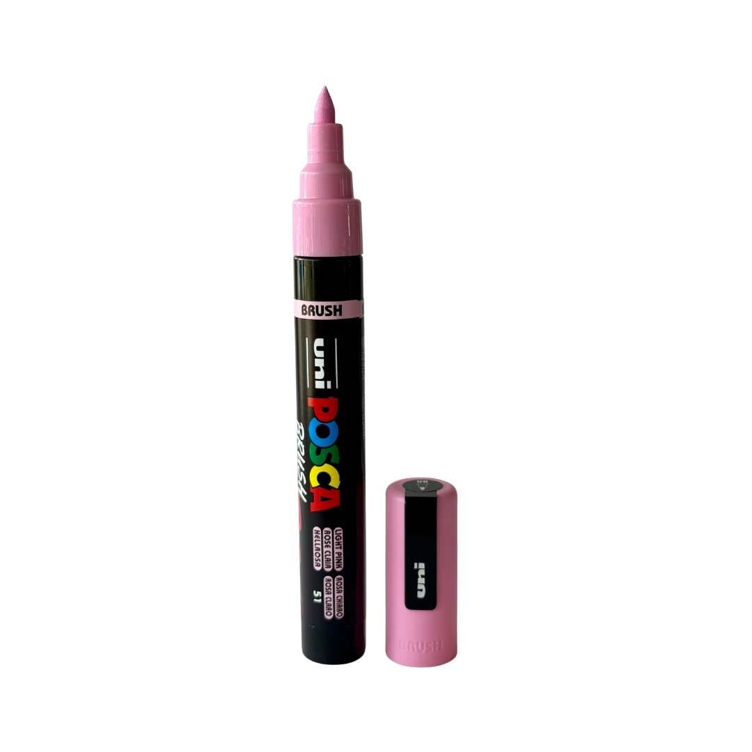 POSCA PC-5BR Paint Marker Medium Brush Tip (All Colours Available)-21