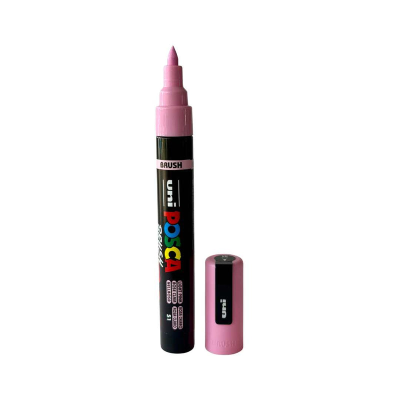 POSCA PC-5BR Paint Marker Medium Brush Tip (All Colours Available)-21