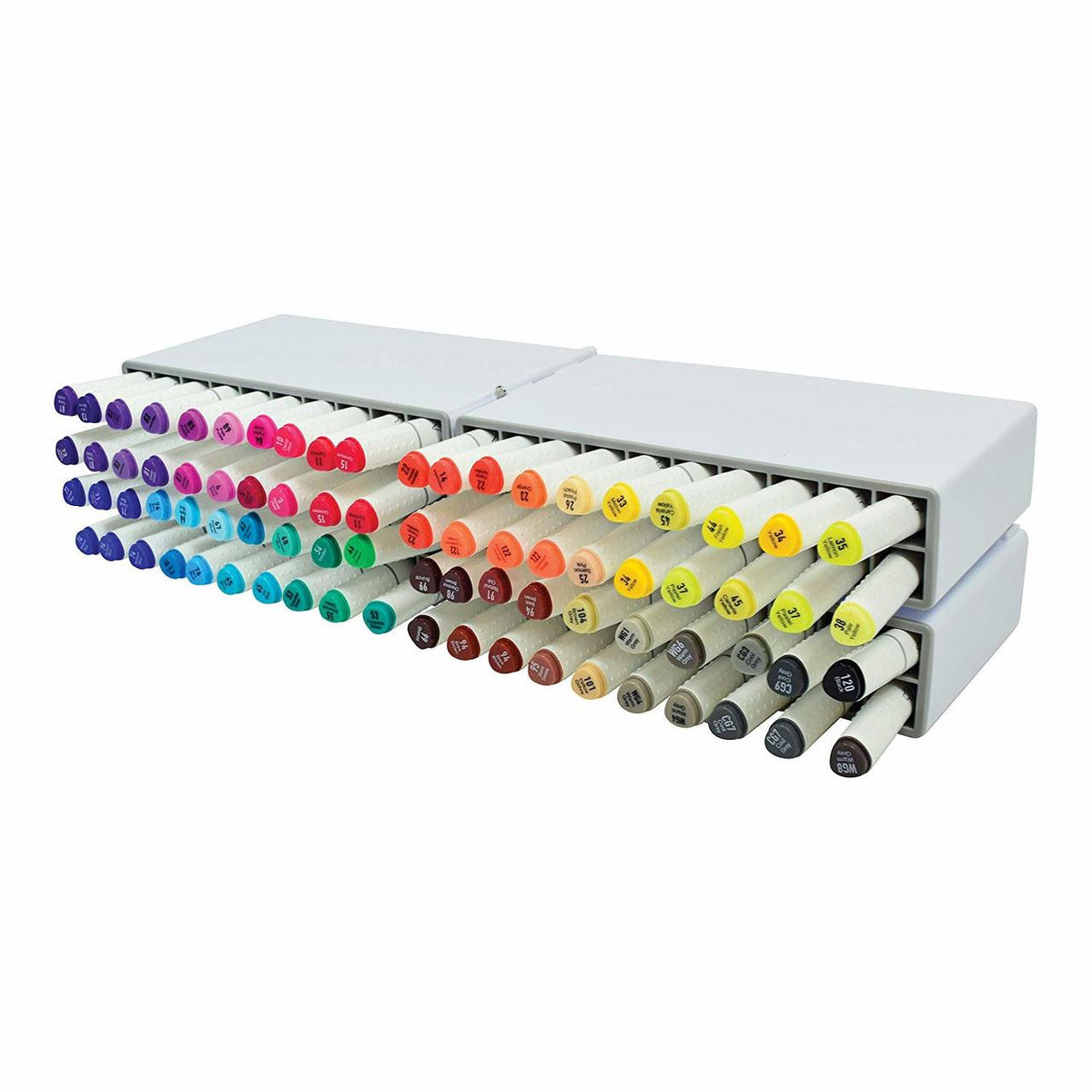 Deflecto expandable marker accordion fanned open with five compartments