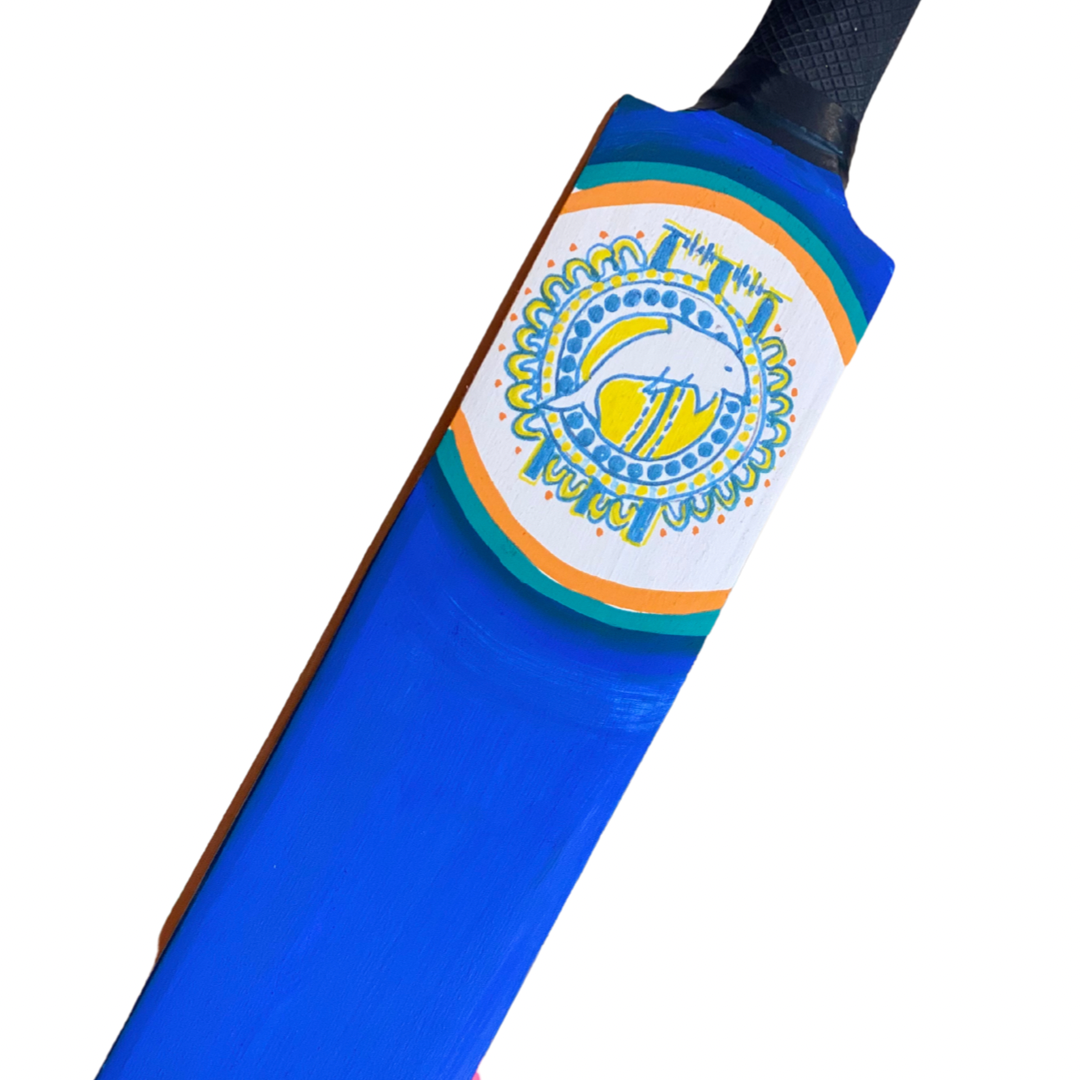 Blank mini cricket bat 38cm, bat with handle and blade