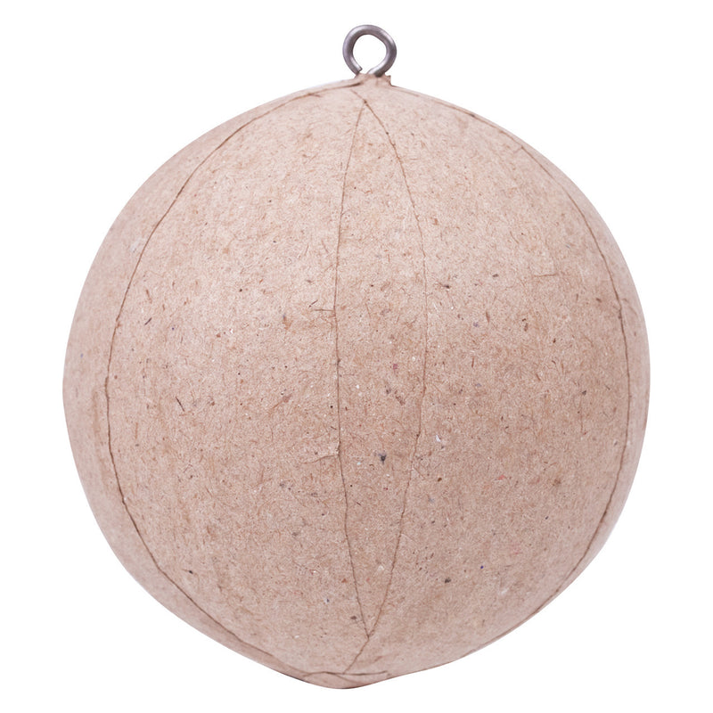 Papier mache baubles 60mm pack of 9, baubles grouped together
