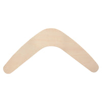 Plywood boomerang blanks pack of 10, ten plain wooden boomerangs for decorating
