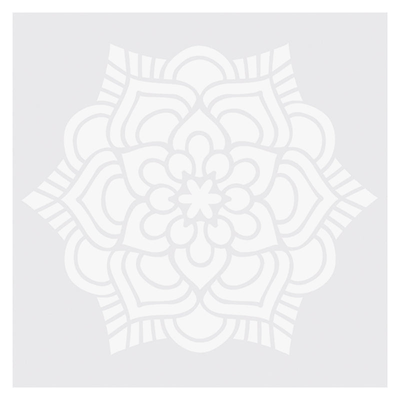 Mandala stencils pack of 6, single stencil design