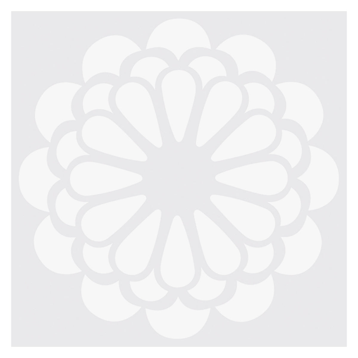 Mandala stencils pack of 6, second stencil design