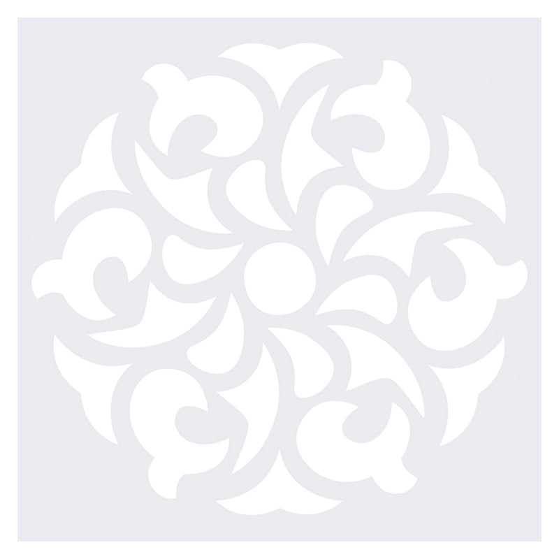 Mandala stencils pack of 6, third stencil design