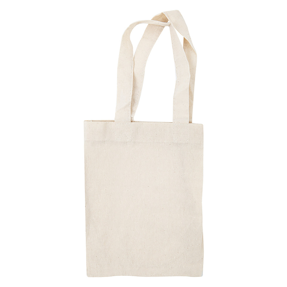 Small calico bag 20 x 22.5cm with reinforced handles, plain and ready to decorate