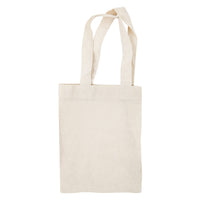 Small calico bag 20 x 22.5cm with reinforced handles, plain and ready to decorate