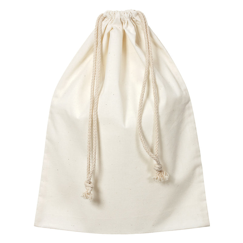 Calico library bag 33 x 44cm, front view of the plain bag