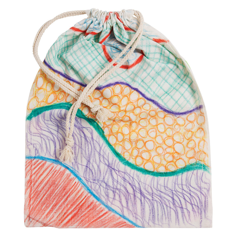 Calico library bag 33 x 44cm, bag holding books
