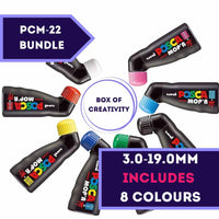 POSCA MOP'R PCM-22 set of 8 colours arranged in a ring