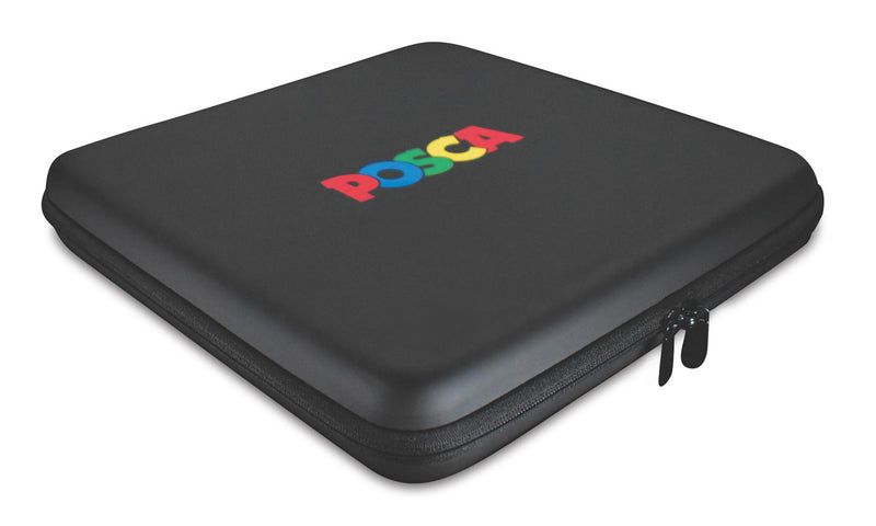 Closed black POSCA large storage case with logo