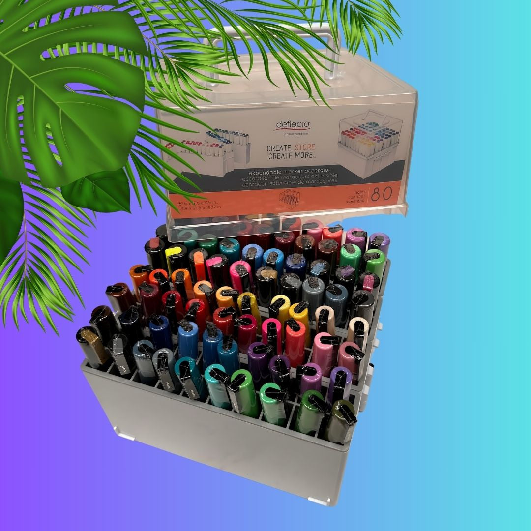 PoscART expandable caddy filled with 80 POSCA markers