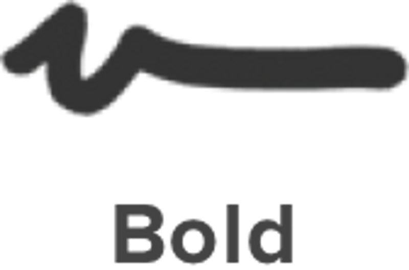 Bold black line drawn with a POSCA PC-7M marker
