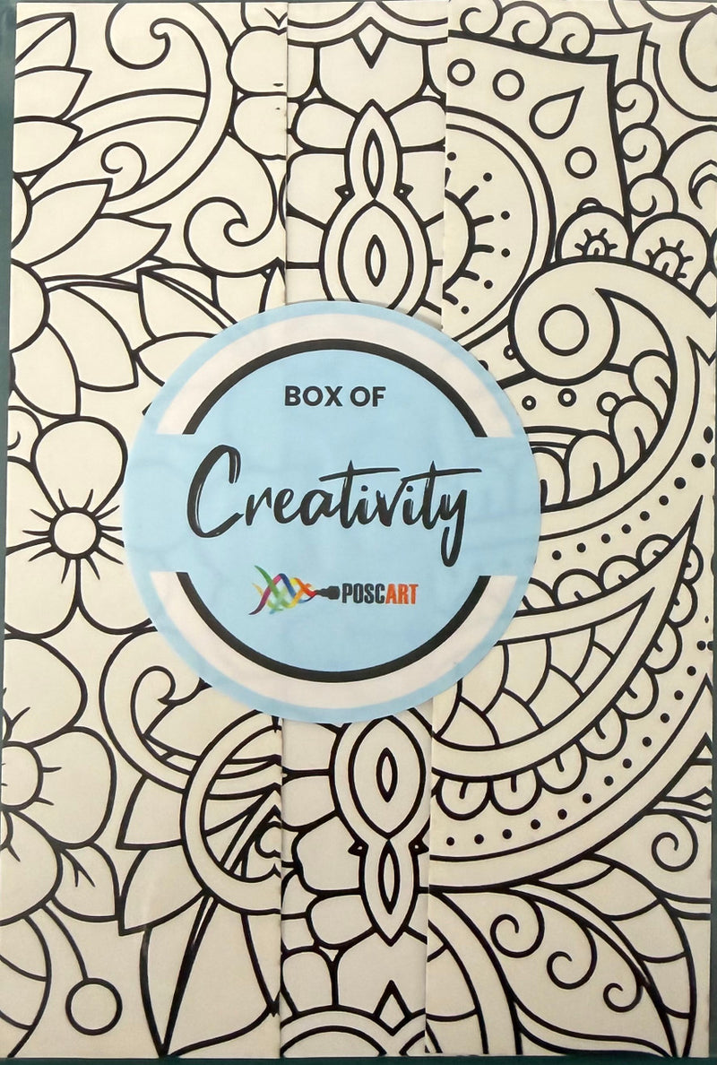 POSCA colour-in bookmarks mandala theme, coloured mandala bookmarks in pink, blue and green